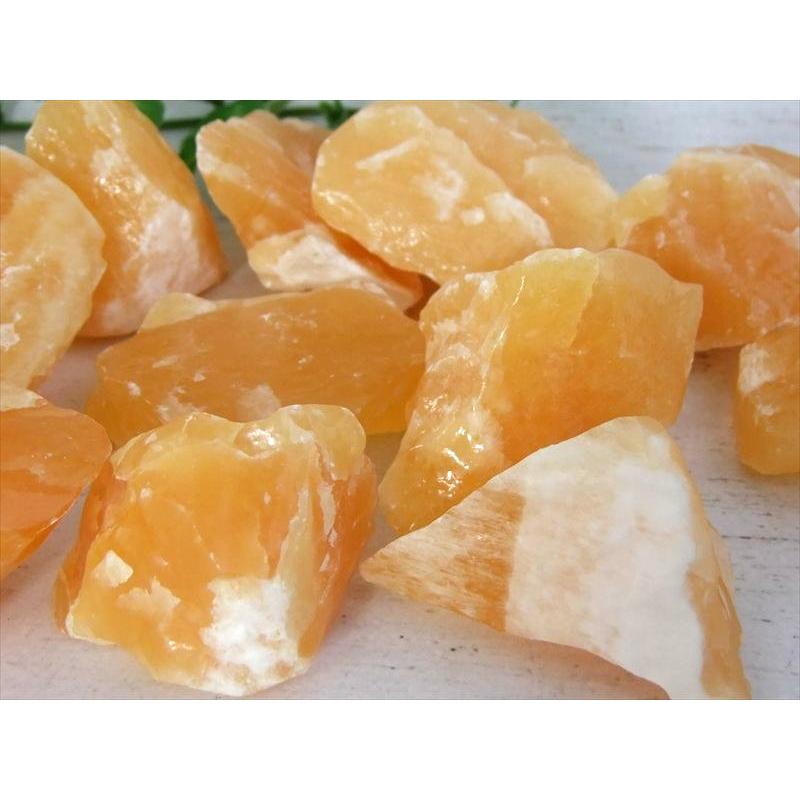 まるでミカン オレンジ カルサイト結晶ブロック詰め合わせ 約200g