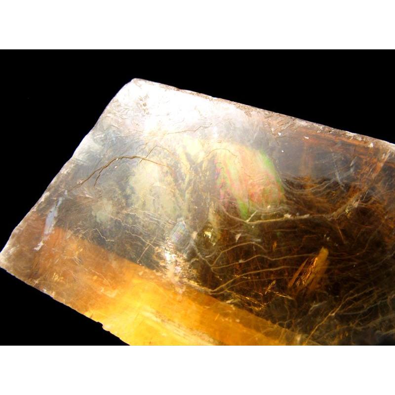 高品質 ゴールデンカルサイト結晶ブロック 1個売り 約120g-150g 超透明