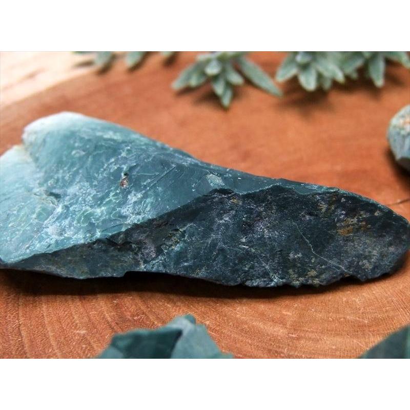 希少 国産原石 出雲石 碧玉 原石 深緑タイプ 1個売り 5g-10g前後 大地