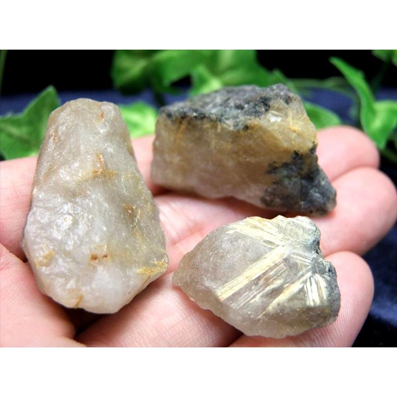 金針水晶原石 ゴールドルチル 原石 200gパック 小さめサイズ ゴールド