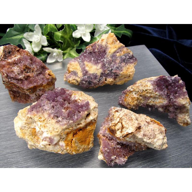 開運 希少 国産原石 アメジスト 紫水晶 原石 70g-90g 1個売り
