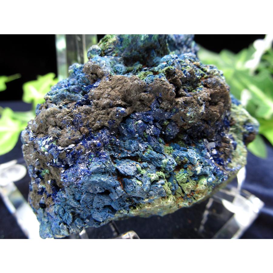 深く濃いブルーのアズライト アズライトマラカイト (アズロマラカイト