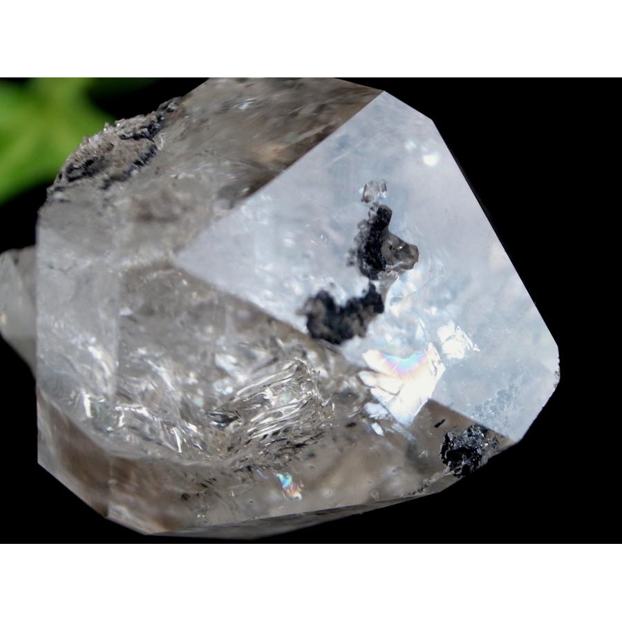 虹入り ハーキマーダイヤモンド ハーキマー水晶 結晶 最大幅 約61mm 重