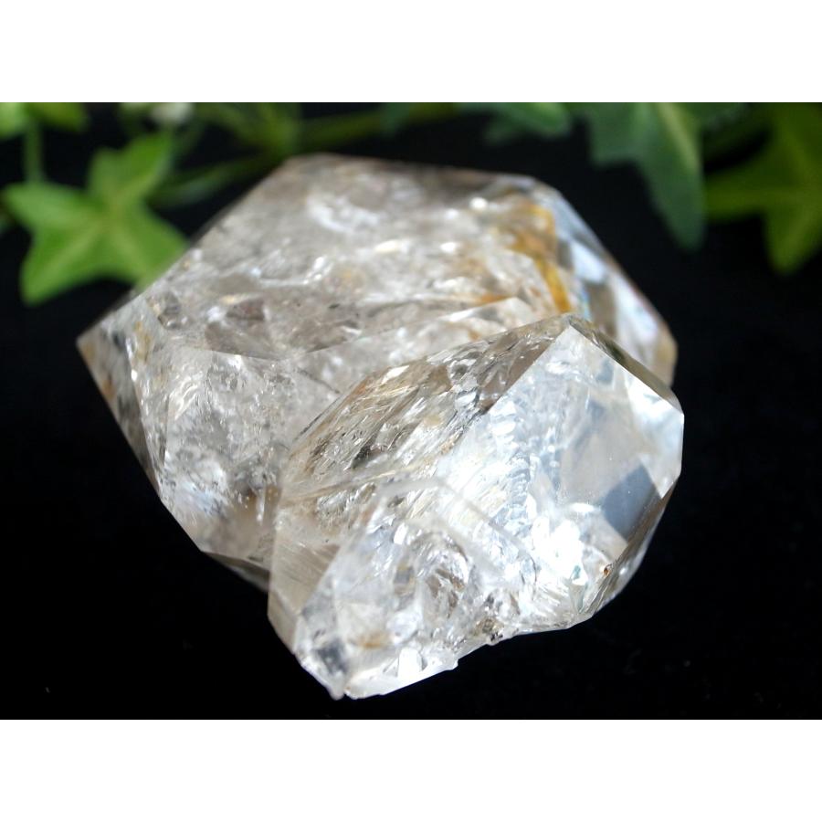 最強神道術式かけ！能力覚醒で願望実現！ 【輝く虹入りハーキマーダイヤモンド】 虹入り ハーキマーダイヤモンド ハーキマー水晶 結晶 最大幅 約69mm 重