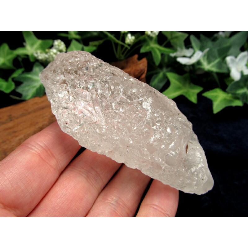 ヒマラヤ水晶 アイスクリスタル ニルヴァーナクォーツ 原石 最大幅