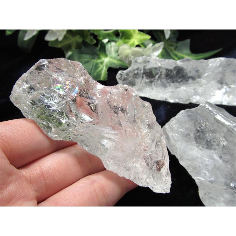 虹たっぷり 水晶原石 アイスデビル ロッククリスタル原石 1個売り約30g-40g 氷のような美しい透明水晶 大自然の力強さ アイリスクォーツ マダガスカル産 | ブランド登録なし | 04
