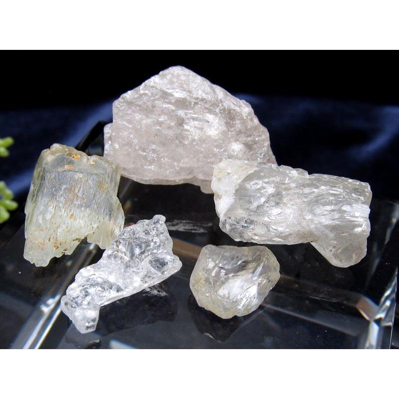 超希少 非加熱原石 お得な5個セット スカルドゥ産 トパーズ MIXカラー