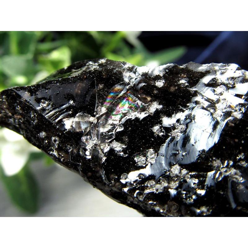 満天の星のような黒曜石 クリストバル石入りオブシディアン 黒曜石