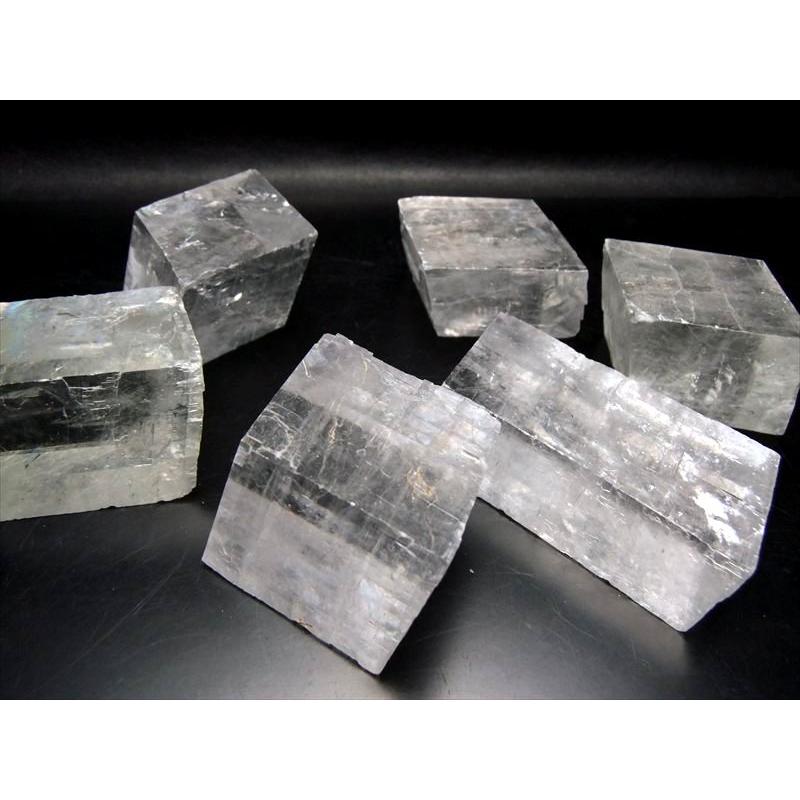 1個売り クリアタイプ オプティカルカルサイト結晶ブロック 約80g-100g