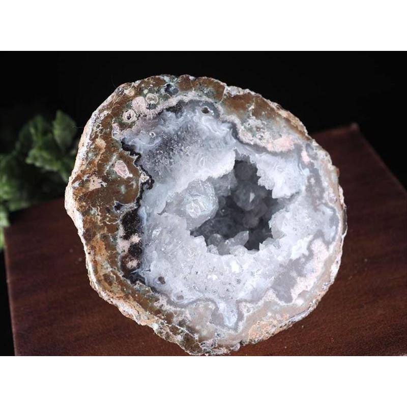 初入荷 トランカスジオード 最大幅約9.5cm クリア水晶乳白色瑪瑙結晶