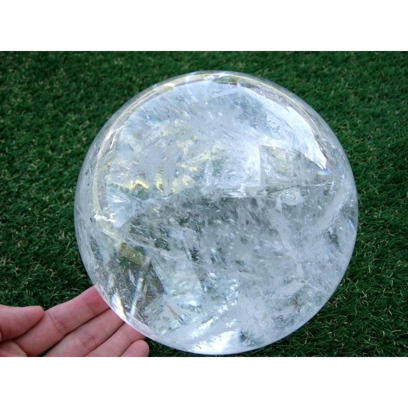 希少　レア　AAAグレード　水入り　レムリアンシード　水晶　スフィア　天然石 虹入りブラジル産レムリアンシード クリスタル スフィア（丸玉