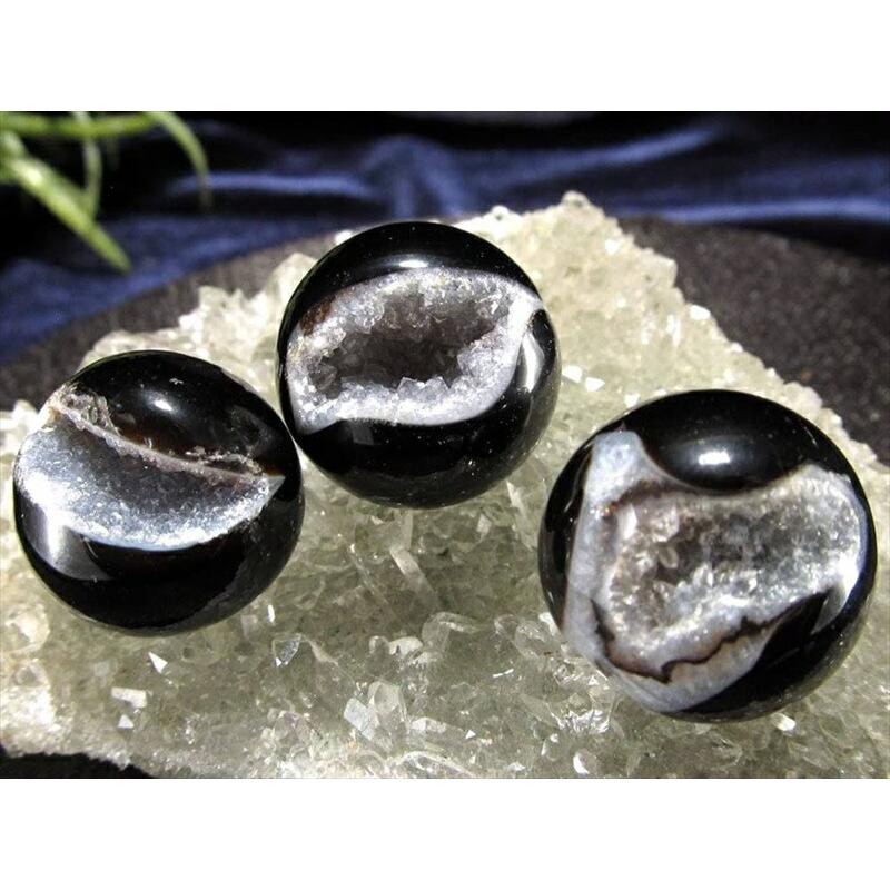 笑口瑪瑙 開運 笑口アゲート(瑪瑙) 丸玉置物 1個売り 直径約18mm-22mm