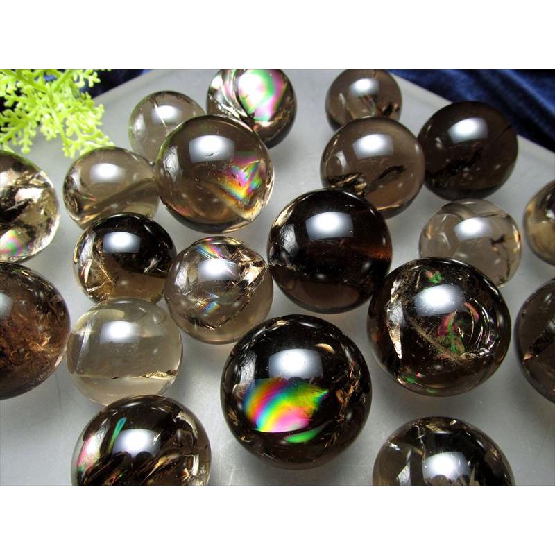 高品質】スモーキークォーツスフィア丸玉透明度抜群約5cm