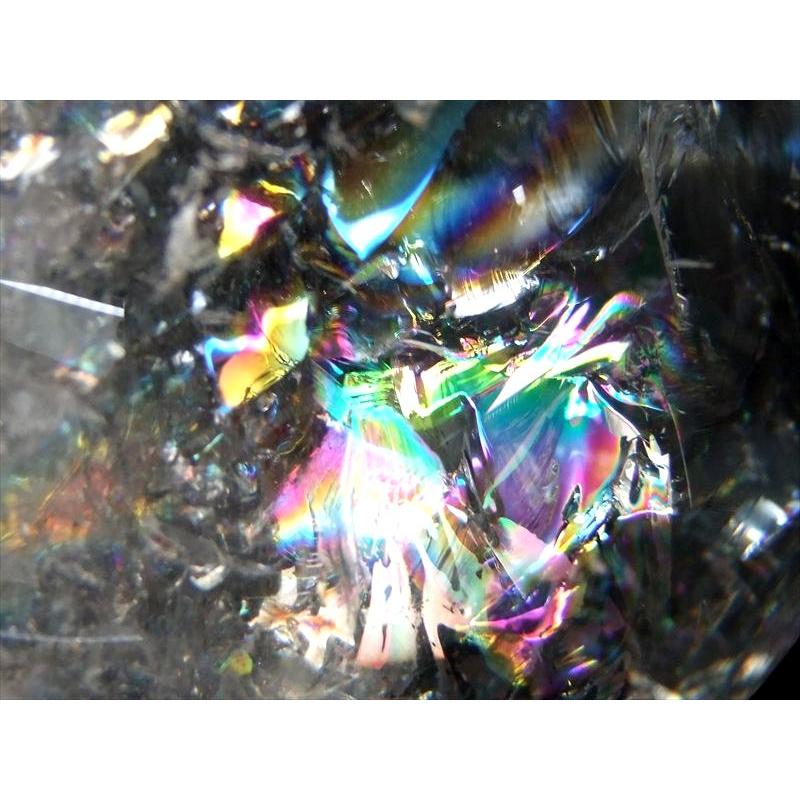 バイヤー厳選 5A 天然 虹入り 水晶 丸玉 台座付き 重さ1041g φ91mm レインボー水晶 すべての浄化と純粋さの象徴 極上天然石 一点もの ブラジル産の画像