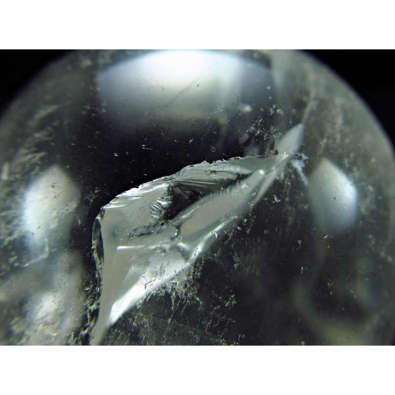 くっきり虹入り アイリスクォーツ 丸玉 台座付き 直径約42mm 重さ102g