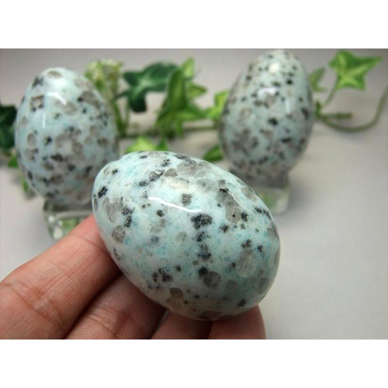 天然石カルサイト共生シュガー水晶の卵型　置物NO.012101 水晶のたまご型 【egg-007quartz】【定型外可】 天然石