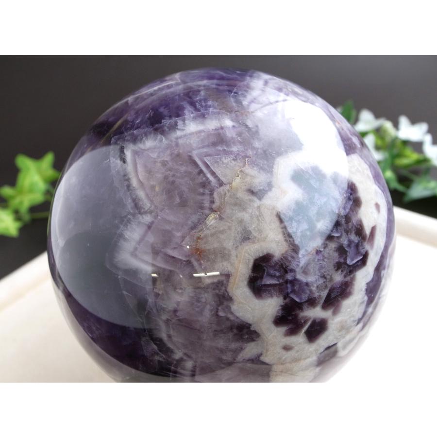 愛の守護石』アメジスト・ハーフ・カルサイト丸玉