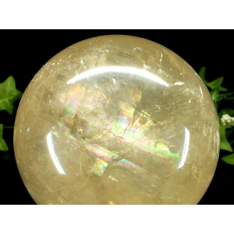 5A 超透明 キラキラ ゴールデン カルサイト 丸玉 台座付 直径約81mm 重さ797g 繁栄と成功の象徴 丸玉置物 一点もの メキシコ産 パワーストーン 天然石 | ブランド登録なし | 01