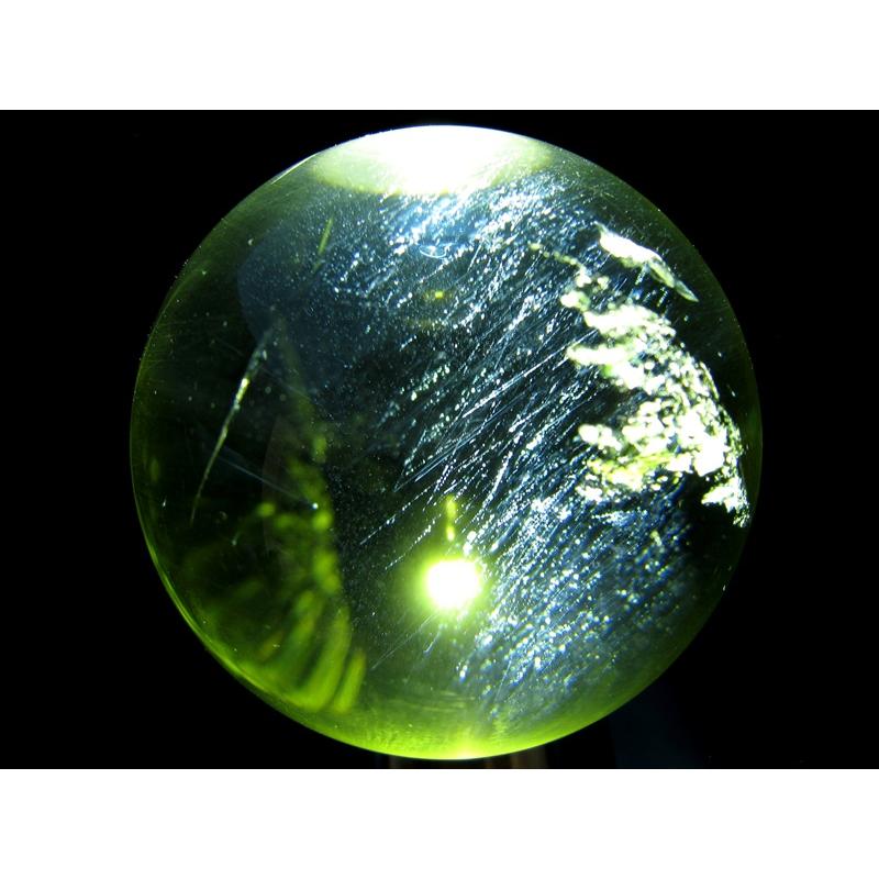 ラダー 5A 超透明 天翔ける シトリン 丸玉 台座付 直径40mm 重さ87g 金運 財運 幸運 お守りにも 一点もの ブラジル産 パワーストーン 天然石 | ブランド登録なし | 03