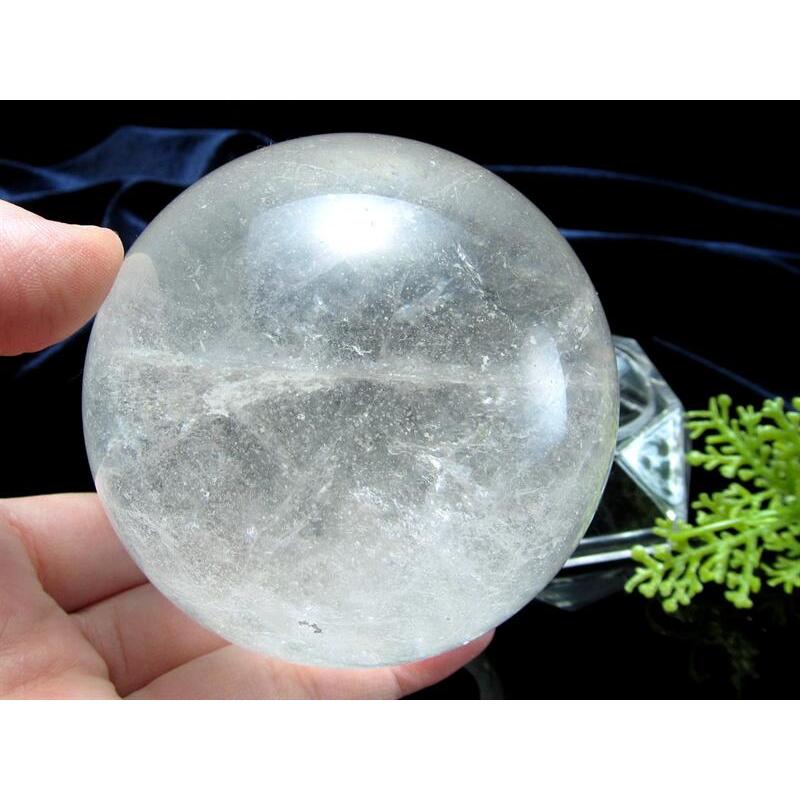 3A 天然水晶 丸玉 台座付き φ69mm 重さ 475g クリスタルスフィア