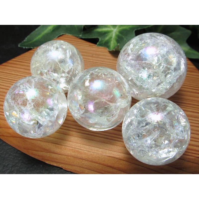 白水晶丸玉45mm 4面ガラスケース付き 【公式通販】