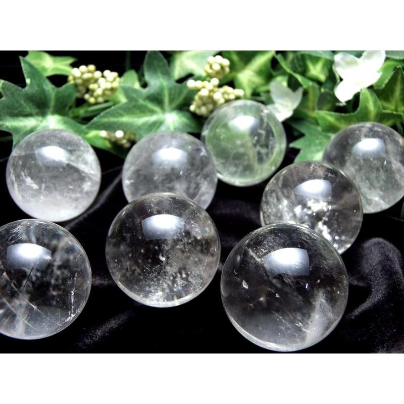 天然透明水晶 丸玉 直径22mm-24mm すべての浄化と純粋さの象徴 お守り