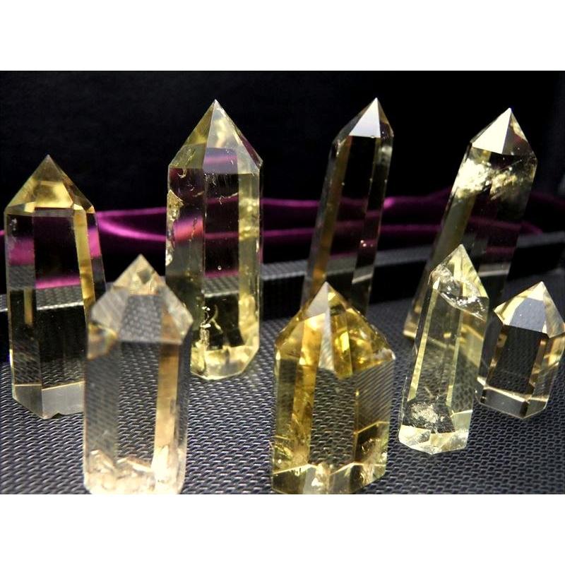 5A 超透明シトリン ポイント 重さ約30g-40g 六角柱 ポイント 黄水晶 ブラジル産 パワーストーン 天然石 | ブランド登録なし | 03