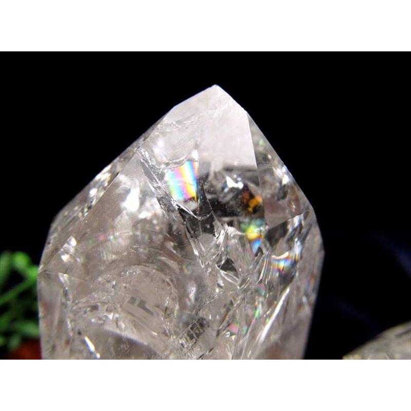【オススメ】☆レインボー入りクラック水晶ポイント☆ 楽天市場】○【レインボークラック水晶 ポイント】120g-140g