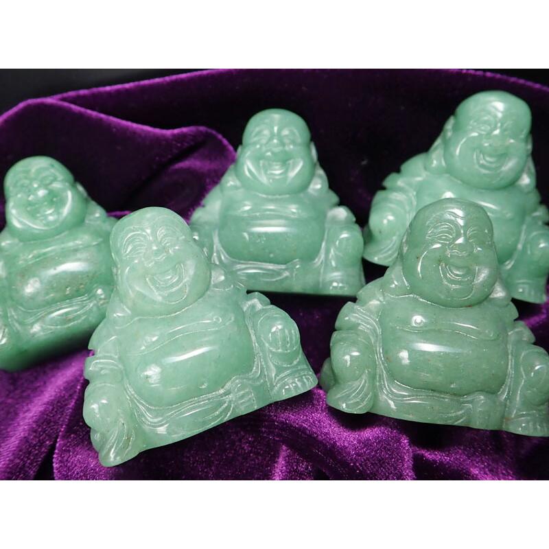 ブルーカルセドニー置き物　布袋 ブルーカルセドニー置き物布袋