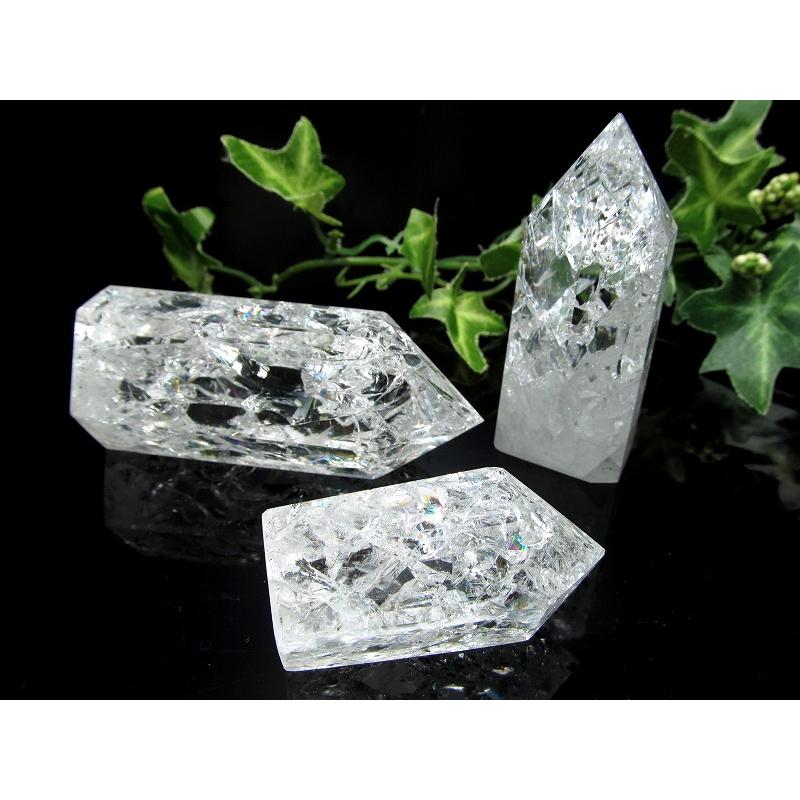 レインボークラック水晶 ポイント 60g-80g 開運・幸運・浄化の石