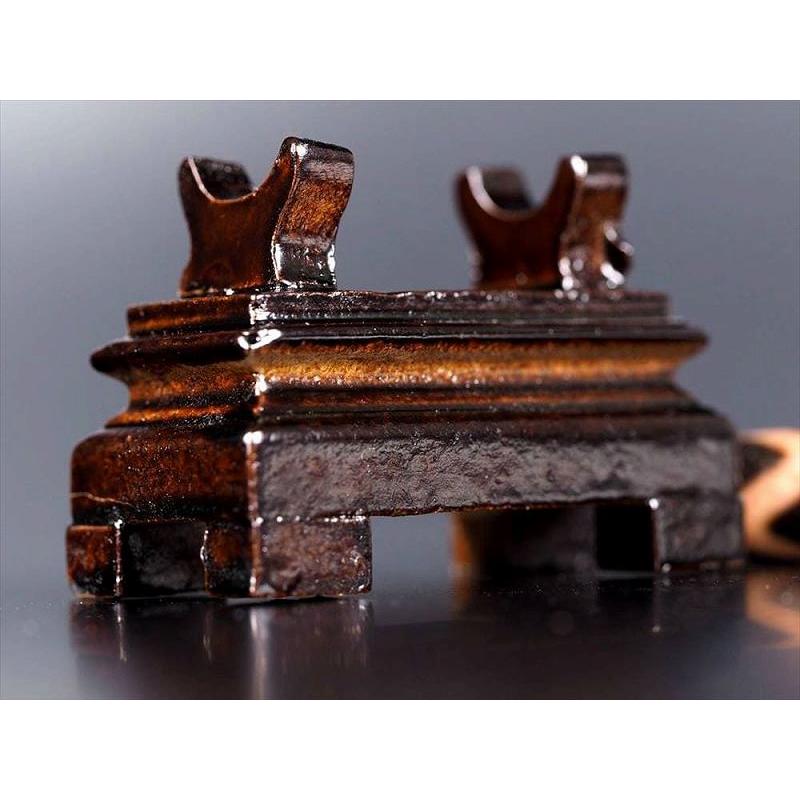 天珠用 木製台座 観賞用 縦約25mm×横約50mm×高さ約35mm 1個売り 天珠の