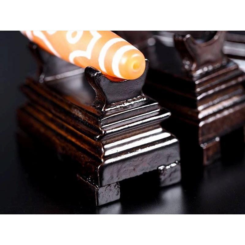 天珠用 木製台座 観賞用 縦約25mm×横約50mm×高さ約35mm 1個売り 天珠の