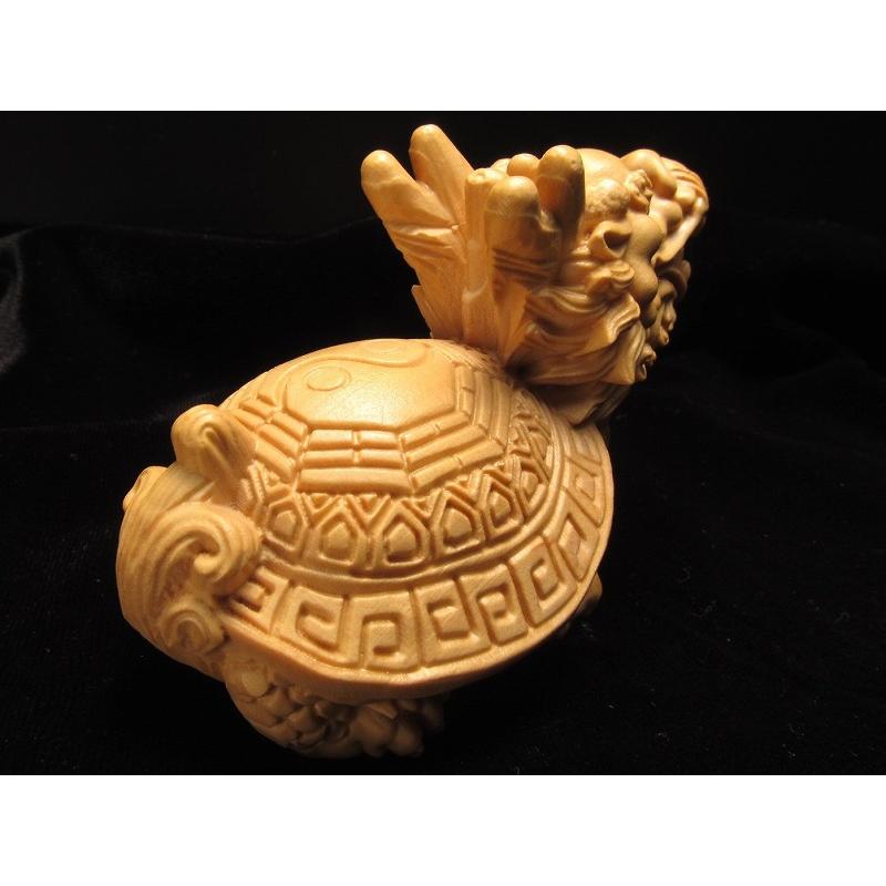 キウイストーン　龍亀　置き物 キウイストーン龍亀置き物