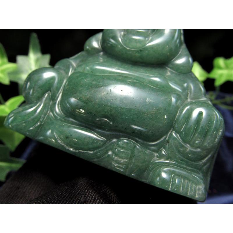 開運 アベンチュリン 布袋様 彫刻置物 重さ約170g-200g 天然石彫り