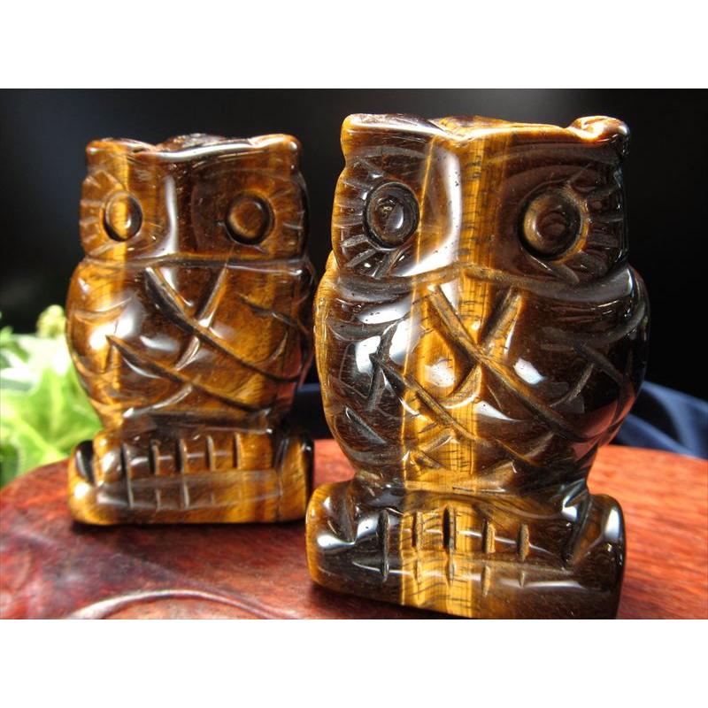 縁起物】ディープローズのフクロウ