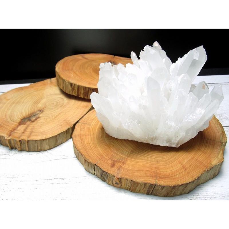 リラックス効果を高める 3a 癒しの香り 崖柏木 原石用 台座 サイズ 幅約140mm 置物や原石のディスプレイに 天然木製楕円型 リラックス効果 や免疫力を高める