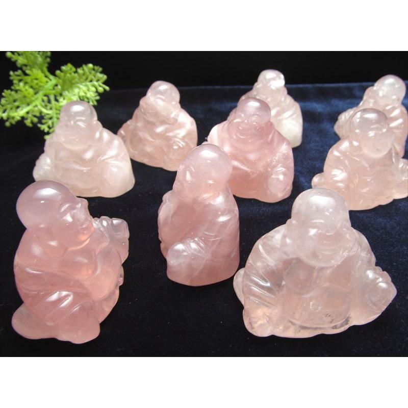 布袋様像 ローズクォーツ 布袋様 | STORES