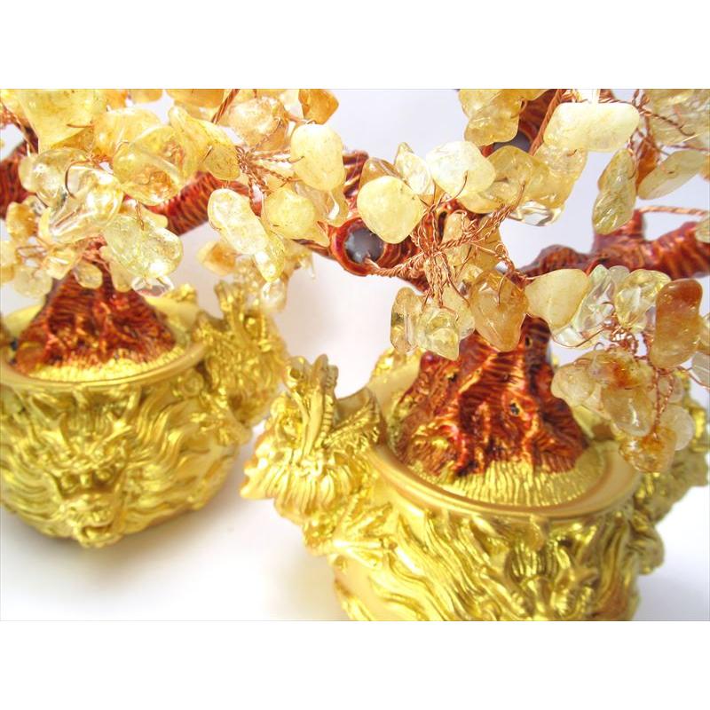 貯蓄財運 シトリン 黄水晶 ロングイ 龍亀 4個セット