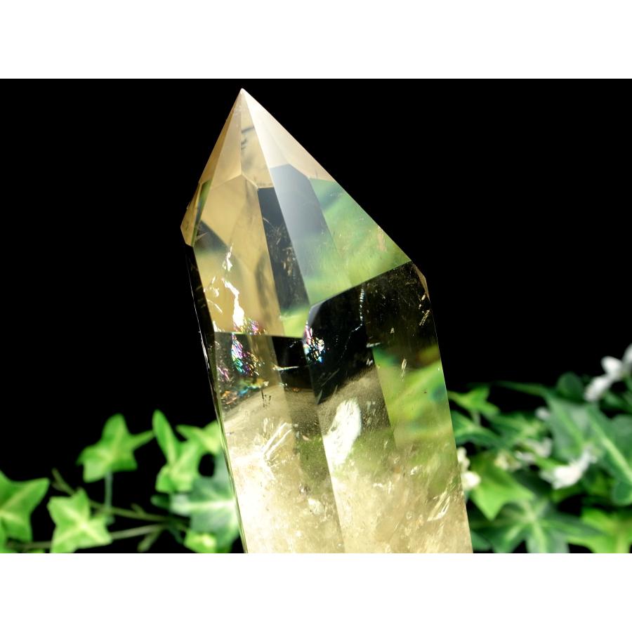 スモーキーシトリンポイント♡六角柱♡虹入り シトリン ポイント 六角柱 Aランク 1個 スモーキーシトリン