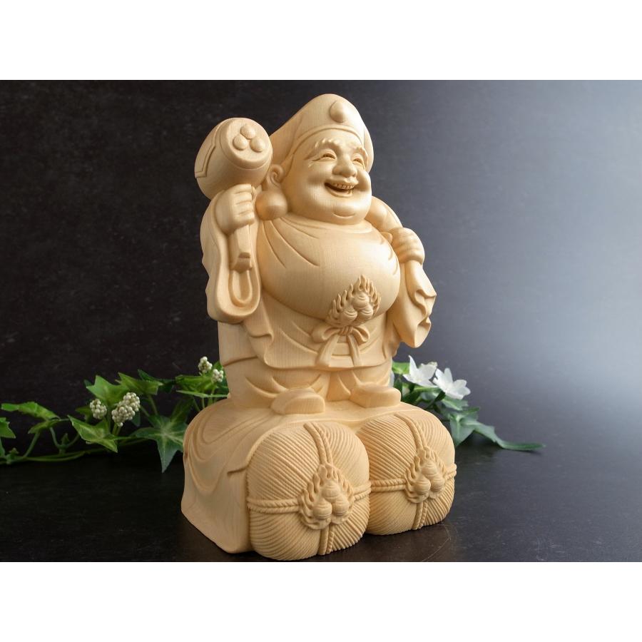 水晶大黒 恵比寿 彫刻置物 【検索用】七福神 クリスタル 風水 縁起物