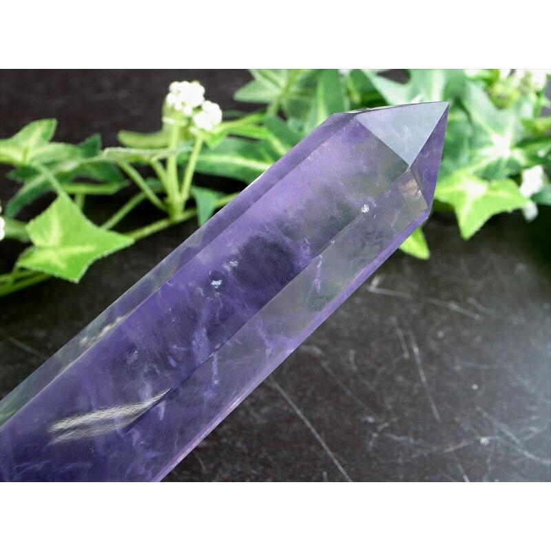 激レア パープルフローライト 蛍石 ポイント 高さ 126mm 重さ 141g