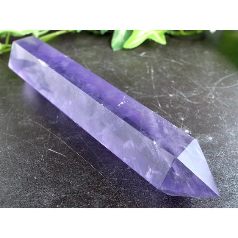 激レア パープルフローライト 蛍石 ポイント 高さ 126mm 重さ 141g
