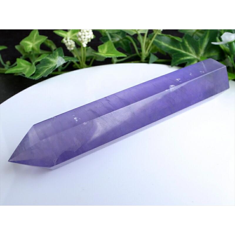 激レア パープルフローライト 蛍石 ポイント 高さ 126mm 重さ 141g