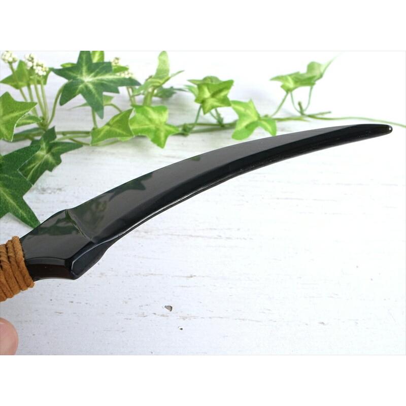 漆黒の曲線美 オブシディアン カランビット型 ナイフ 長さ約20cm 重さ