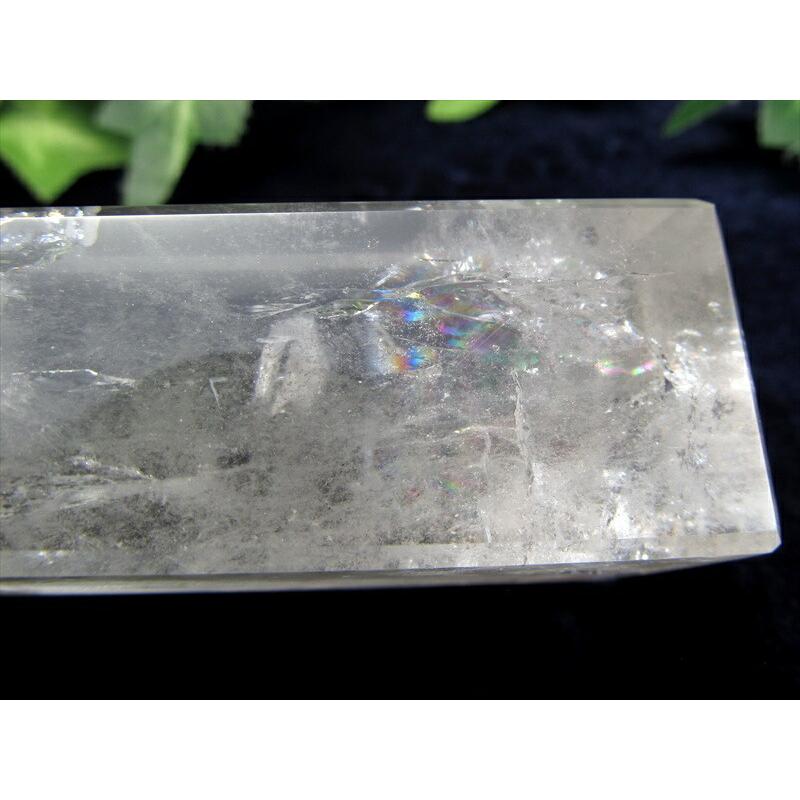 虹入り 天然水晶 オベリスク 高さ約119mm 重さ約126g 古代エジプト太陽神の象徴 偉業の象徴 インテリアや空間の浄化など 一点もの ブラジル産 パワーストーン | 開運 | 03