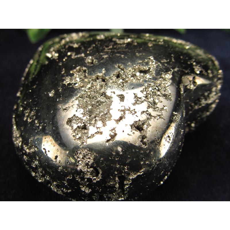 パイライト ハート型置物 最大幅62mm 重さ208g ハート原石 ハート