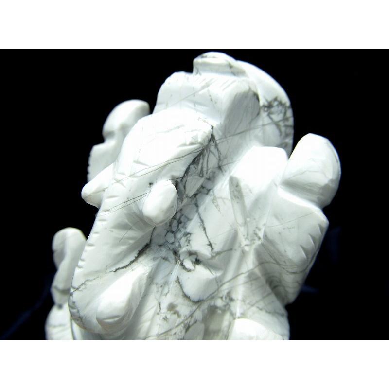 ショッピング純正品 高さ約69mm 重さ163g 菱苦土石 置物 怒りを鎮める無垢な石 彫り ハウ石 ハウライト ガネーシャ あらゆる障害を跳ね除ける守り神 Q7lwa 1点物 激安 アウトレット Jeromejack Fr