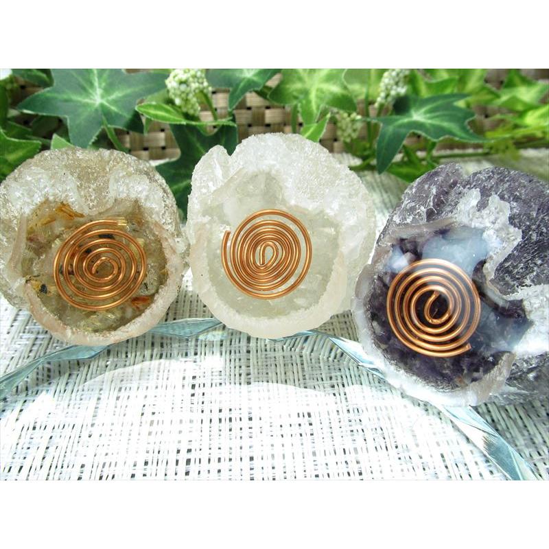 NEW天然石追加 選べる7種類 天然石サザレ入り フクロウ型 オルゴナイト