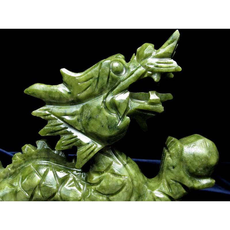 ☆限定オンリー1☆金運スペシャル【サーペンティン『蛇紋石』蛙彫刻