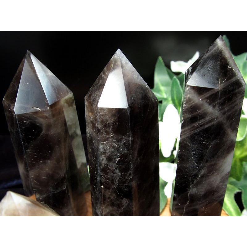モリオン 黒水晶 結晶 水晶ポイント 邪気払い 3A 黒水晶 モリオン ポイント 1個売り 重さ 110g-130g 希少 人気